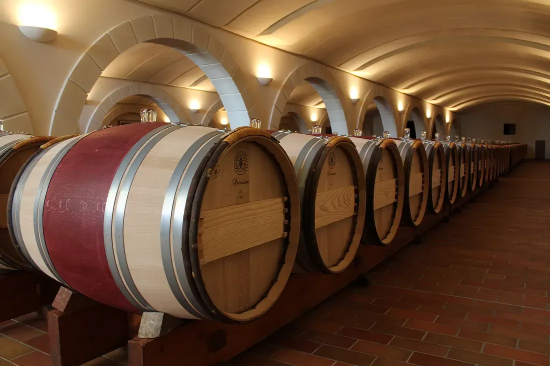 Bordeaux wine barrel